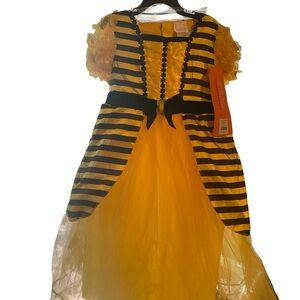Yellow and Black Striped Kids Bumblebee Costume